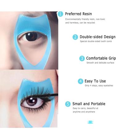 3pcs Mascara Shield Applicator Guard 3 in 1 Lash Tool with Eyelash Comb Upper Lower Eyelashes Mascara Applicator Tool - Buy Online on GoSupps.com