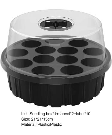 Galand Planting Plant Pot Space-saving 13 Hole Nursery Pan Convenient for Outdoor 1 Set Black - Buy Online on GoSupps.com