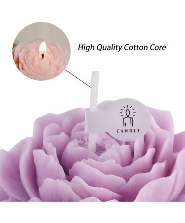 Aromatherapy Candles - Purple Peony Flower Shape Vanilla & Lavender Soy Candle - Perfect Mother's Day Gift - Buy Online on GoSupps.com