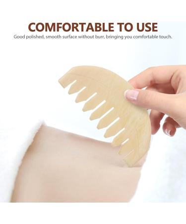 Nolitoy Jade Scalp Massage Comb - Wide Tooth Gua Sha Head Massager | Best Hair Accessories for Women & Girls - Buy Online on GoSupps.com