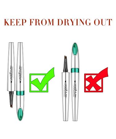 Waterproof Microblade Eyebrow Pencil - Smudge Proof & Long Lasting Light Brown Brow Pen for Perfect Eyebrows - Buy Online on GoSupps.com