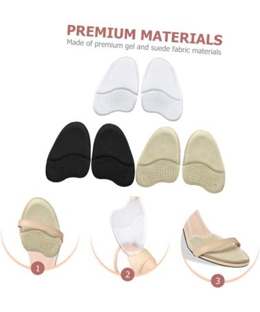 NOLITOY 6 Pairs Forefoot Cushion Pads for Women Gel Shoe Inserts & Foam Insole for Heels | Comfortable High Heel Accessories & Dragonfly Hair Clips - Buy Online on GoSupps.com