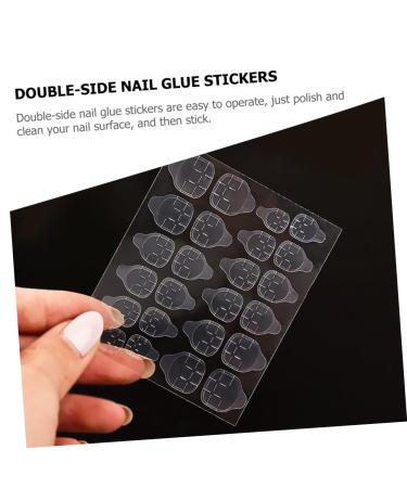 FRCOLOR 20 Sheets Double Sided Adhesive Nail Stickers Waterproof Stickers Tabs Nail Glue for Acrylic Nails Nail Glue Stickers for Press on Nails Glue Nail High Viscosity Jelly Glue Plastic - Buy Online on GoSupps.com