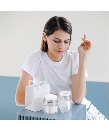 UMETASS 3-pcs 1oz Airless Pump Jar Set - Travel Size Refillable Vacuum Bottles for Creams and Lotions 30ml/1.0oz - Buy Online on GoSupps.com