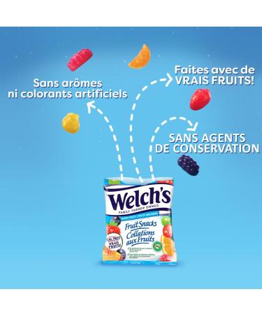 Welch's Fruit Snacks Mixed Fruit & Berries 'N Cherries Bulk Pack Gluten Free Individual Single Serve Bags 22g (Pack of 72) - Buy Online on GoSupps.com