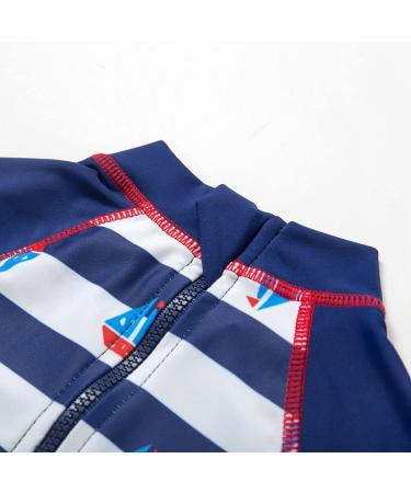 BONVERANO Baby Boy Long-Sleeve UV 50+ Swimsuit | Sailboat Design | 4 Years - Buy Online on GoSupps.com