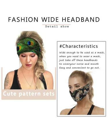 Boho Wide Headbands Black African Headwraps Set 6 - Buy Online on GoSupps.com