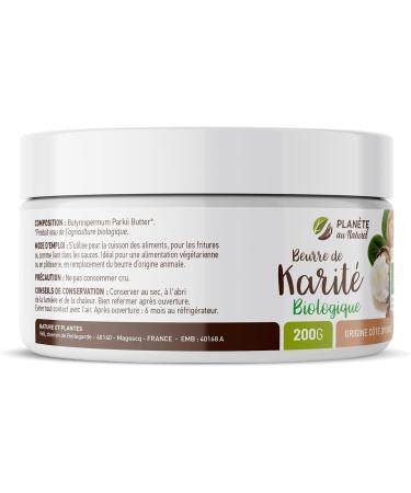 Organic Shea Butter AB - 100% Vegetable (200g (Pack of 1)) - Buy Online on GoSupps.com