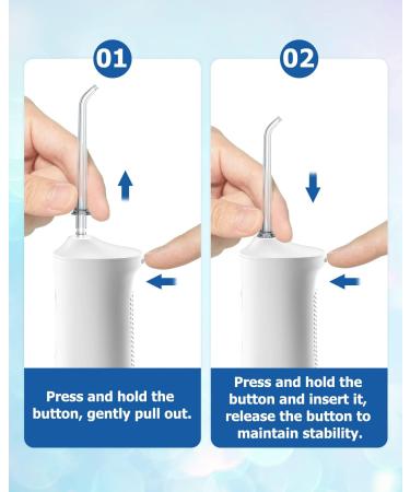 Operan Replacement Tips for Water Dental Flosser 4 Pack of Dental Care Accessories for Optimal Oral Hygiene - Buy Online on GoSupps.com