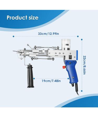 Electric Cut Pile Rug Tufting Gun - Handmade Blue Carpet Making Machine for Unique Gifts - Buy Online on GoSupps.com