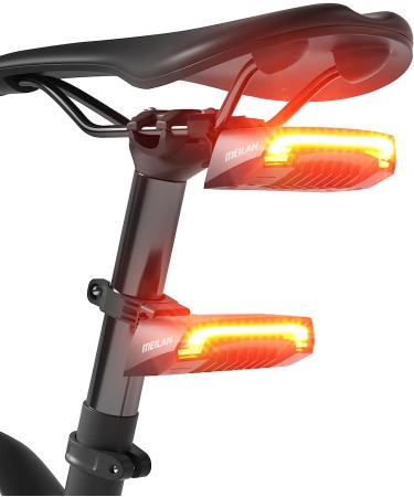 MEILAN X5 Wireless USB Rechargeable Smart Bike Tail Light with Turning Signal - Remote Control Bicycle Rear Light for Cycling Safety - Buy Online on GoSupps.com