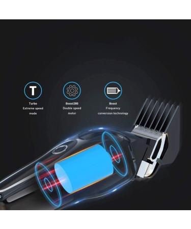 Buy Electric Clipper Man Trimmer - Wireless Titanium Alloy LED Display Rechargeable Haircut Kit - International Shipping Available - Buy Online on GoSupps.com
