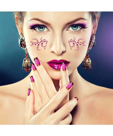 Nail Art Rhinestones Kit with Tweezers and Wax Pen - 5 Boxes Gold & Silver Metal Studs, Rivets, Crystal Gems, Colorful Diamonds - Nail Art Supplies - Buy Online on GoSupps.com