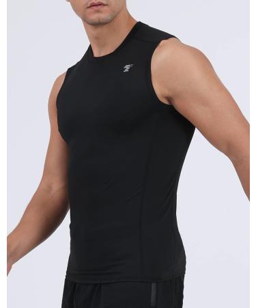 TELALEO 5 Pack Men's Athletic Compression Sleeveless Tank Top Bundle - Large - Buy Online on GoSupps.com