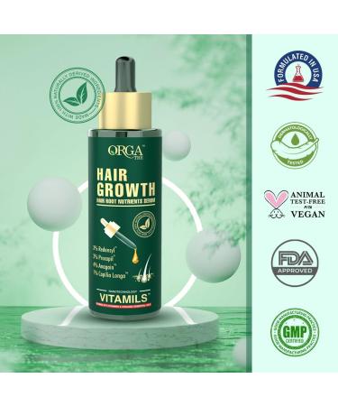 Hair Growth Serum for Men & Women | 3% Redensyl 4% Anagain Rosemary Oil | Scalp Treatment & Hair Tonic | 50 ml - Buy Online on GoSupps.com