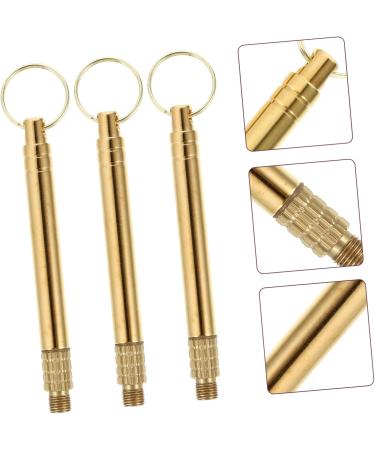 BCOATH 3pcs Brass Ear Cleaning Tools Kit Earwax Removal Picks for Family and Travel Use Smooth for Safe Ear Care - Buy Online on GoSupps.com