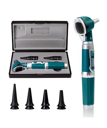 Scian otoscope ear scope with light over optic otoscopes with hard plastic case pocket diagnostic ear infection detector for doctors nurses children dogs home use (green) - Buy Online on GoSupps.com