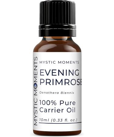 Mystic Moments Evening Primrose Oil 10ml - Pure Natural Oil for Hair Face Nails Aromatherapy & Massage - Vegan & GVO-Free - Buy Online on GoSupps.com