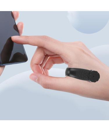 Manual Acupressure Clip Set - Flower-Shaped Relaxation Clips for Migraines - 4 Pieces - Universal Safety Design (Black) - International Shipping - Buy Online on GoSupps.com