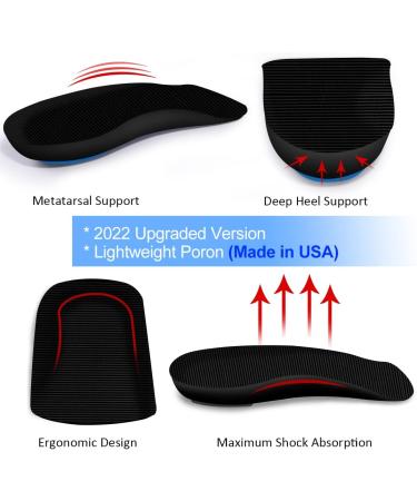 PORON Heel Cups for Heel Pain & Plantar Fasciitis Relief - Made in USA 2022 | Heel Cushions Inserts for Heel Spurs, Flat Feet, Tendinitis - Women 6-11.5/Men 4.5-9.5 C - Buy Online on GoSupps.com