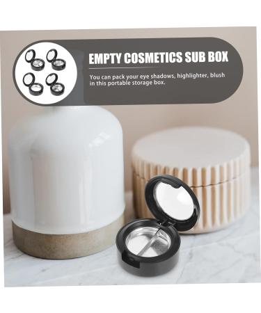 BIUDECO 8 Pcs Eye Shadow Box Cosmetic Cases for Traveling Makeup Blush Makeup Eyeshadow Black Plastic - Buy Online on GoSupps.com