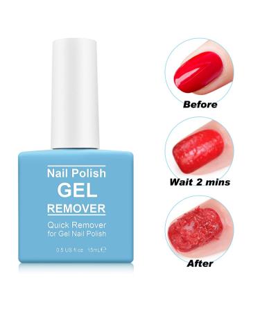 Fast Gel Nail Polish Remover Kit | 7 Way Nail Buffer & Metal Silver Cuticle Pusher | No Foil Needed Quick & Easy | International Shipping - Buy Online on GoSupps.com