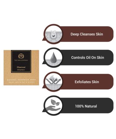 The Man Company Chaar-Cool Bars - Natural Handmade Activated Charcoal Soap for Blackheads & Acne | Tan Removal & Moisturizing | 4x125g - Buy Online on GoSupps.com