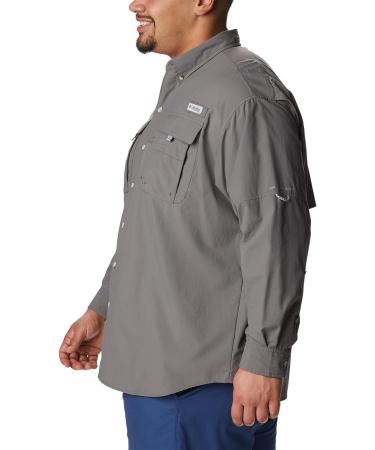 Columbia Men's Bahama II Long Sleeve Shirt - City Grey, Size Large - Buy Online on GoSupps.com