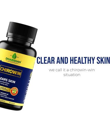 Pexal Dharishah Ayurveda Chirowin Psoriasis Capsules - 60 Caps, Reduces Blemishes, Even Tones Skin - Buy Online on GoSupps.com