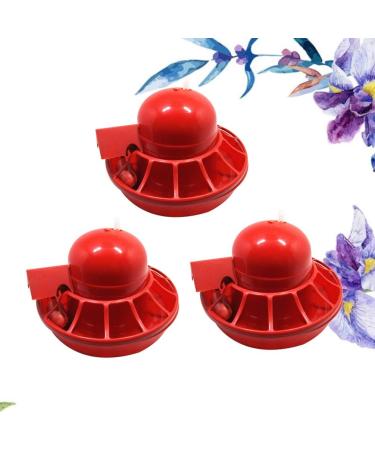 DOITOOL Automatic Chicken Drinker 3pcs Poultry Water Bird Feeding Dishes Quail Waterer Drinker Drinking Fountain Float Chicken - Buy Online on GoSupps.com