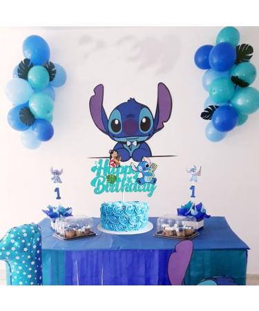 Blue Glitter GZDUCK Cake Topper - Happy Birthday & Baby Shower Cartoon Decorations - Buy Online on GoSupps.com