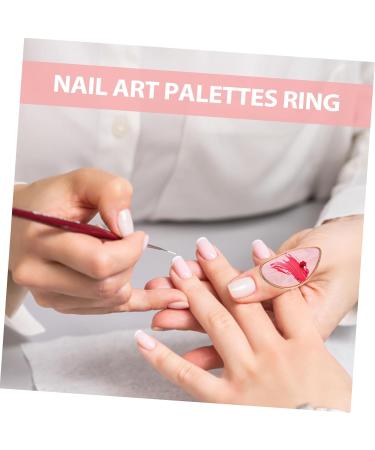 Healeved 6 pi ces Anneaux Palette Nail Art R sine Palettes M lange Vernis Ongles Professionnelles et Domestiques Anneaux de M lange Vernis Ongles Multifonction Accessoires Manucure Safe et - Buy Online on GoSupps.com