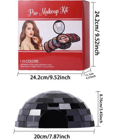  Esncddym Complete Makeup Kit 110 Colors Makeup Palette - 110 Colors Complete Kit Makeup | Included Natural Color Eyeshadow Makeup Hen - Buy Online on GoSupps.com