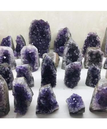 Crystals Stones Natural Purple Quartz Crystal Stone Geode Brazil Amethyst Cluster 200G-2000G for Decoration JIZTGEDM (Color : Dark Gray) - Buy Online on GoSupps.com