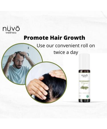 Organic Rosemary Oil Blend for Hair Growth - Infused with Jojoba Oil - Canadian Product (3 Pack) - 0.33 Fl Oz - Buy Online on GoSupps.com