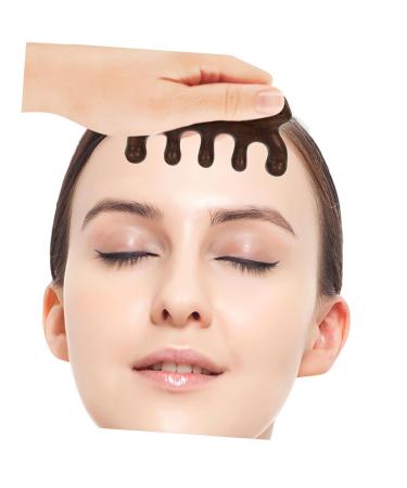 Foytoki Green Sandalwood Massage Comb Antistatic Hair Care & Scalp Massager | Natural Wooden Head Comb for Relaxation & Wellness - Buy Online on GoSupps.com