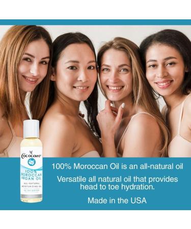 Cococare 100% Natural Moroccan Argan Oil - Premium Skin Moisturizer (2 Oz) | Hydrate & Nourish Your Skin - Ships Internationally - Buy Online on GoSupps.com