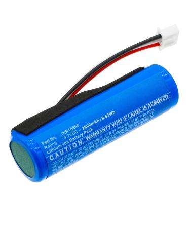 Synergy Digital Speaker Battery Compatible with Blaupunkt BT202BK Speaker (Li-ion 3.7V 2600mAh) Ultra High Capacity Replacement for Blaupunkt INR18650 Battery