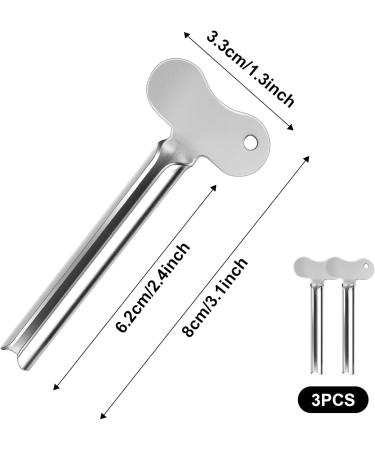 Ukofew 3-Pack Metal Toothpaste Squeezer Tube Roll-Up - Stainless Steel Press for Toothpaste Hand Cream & More - Buy Online on GoSupps.com