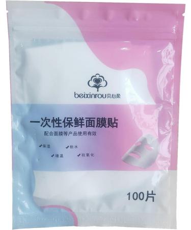 100 Sheets Plastics Film for Face | Skin Care Paper Pre-Cut Facial Paper Sheet - Natural Disposables Plastics Paper Facial Beauty Healthy Tool for Home Salon Beauty Tools/ - Buy Online on GoSupps.com