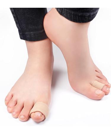 Soft Gel Toe Cushion Tubes - 30 Pieces for Corns, Blisters, Calluses - Toe Sleeves for Toe and Finger Protection - Buy Online on GoSupps.com