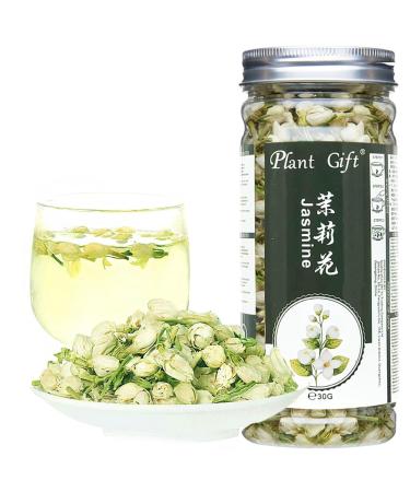 Plant Gift Jasmine Tea Dried Flowers 100% Natural Pure Herbal Tea Loose Leaf White Jasmine Can Mix Green Tea Can Extract Jasmine Essential Oil 30G / 1 Oz