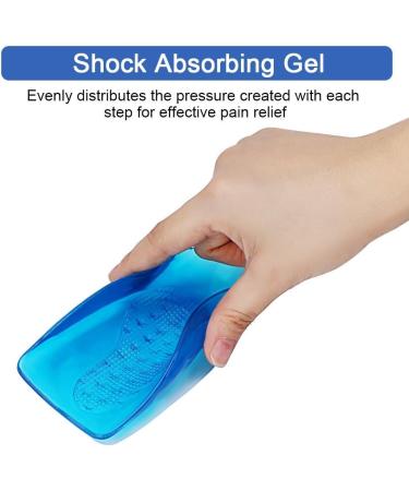 Buy Haofy Gel Heel Pillow Inserts - Orthopedic Silicone Cushion for Heel Spurs & Achilles Tendon Support - 1 Pair for Plantar Fasciitis Relief - Blue - Buy Online on GoSupps.com