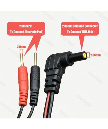 TENS Unit Electrodes Lead Wires - 3 Pack Replacement Cables for TENS 7000 TENS 3000 & Accurelief | Best Quality & International Shipping - Buy Online on GoSupps.com