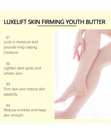 LuxeLift Skin Firming Youth Butter Firming Body Cream Luxelift Skin Firming Cream Butter Anti Aging Moisturizer Luxelift Skin Firming Body Butter for Loose Skin (2) - Buy Online on GoSupps.com