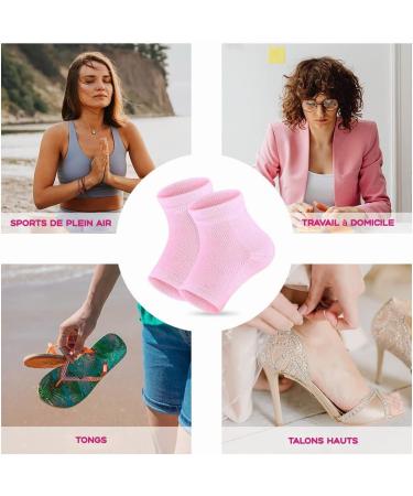 Buy 3 Pairs Moisturizing Gel Heel Socks | Soft Open Toe Socks for Dry Skin Care | International Shipping Available - Buy Online on GoSupps.com