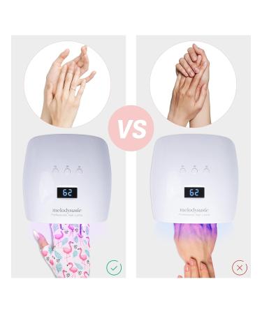 MelodySusie Professional UV Glove for Gel Nail Lamp - UPF50+ UV Protection for Manicures - Flamingo-Free - Buy Online on GoSupps.com