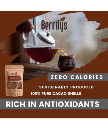 Berrilys Cacao Tea Loose Leaf chocolaty Taste Made from Cacao husks - Buy Online on GoSupps.com