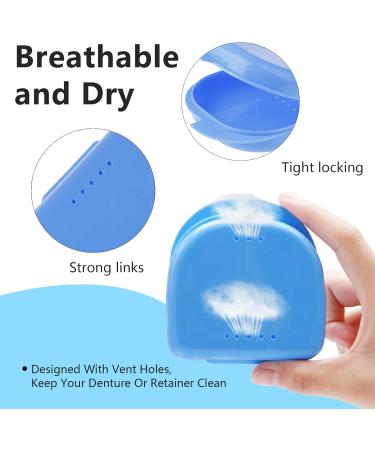 2 Pack Orthodontic Retainer Cover with Ventilation Holes - Ideal for Mouth Guards & Dentures | International Shipping - Buy Online on GoSupps.com