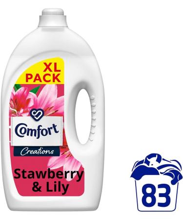 Comfort Creation Concentrated Fabric Conditioner with 100 Days of Long-Lasting Fragrance and Softness Intense Liquid Fabric Softener 83 Washes 2.49L (Strawberry &Lily Buy 2) - Buy Online on GoSupps.com